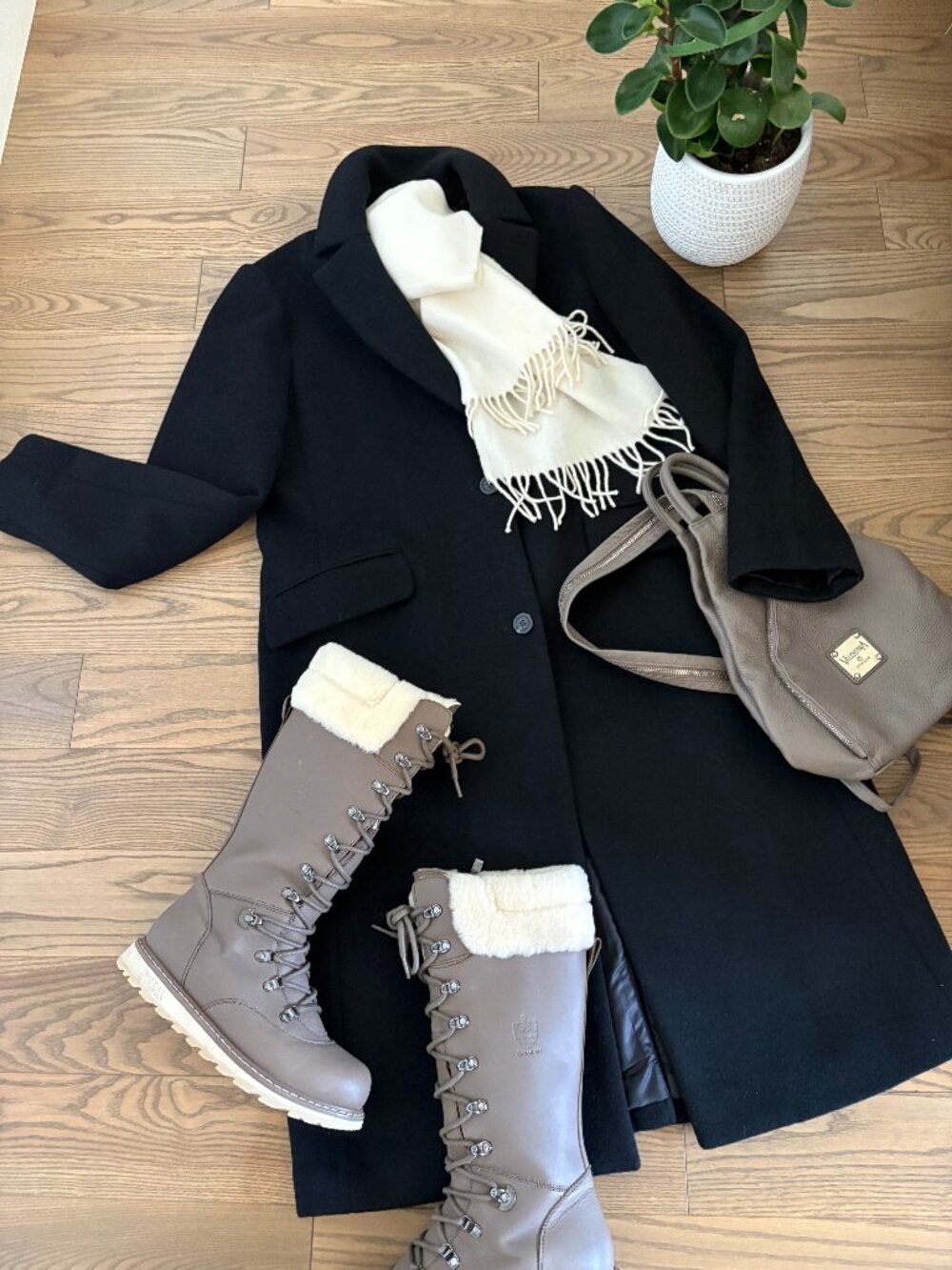 GAP wool coat in Black, NWOT